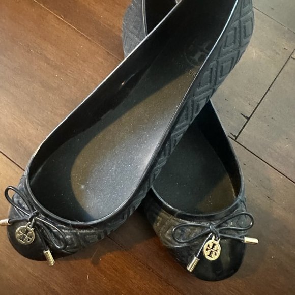 TORY BURCH 8 JELLY Rubber Flats Size 8 - Picture 3 of 4